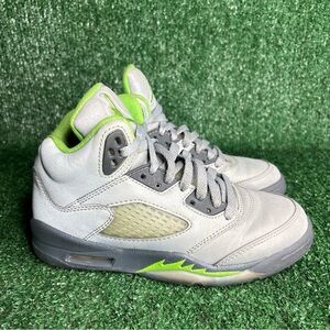 Air Jordan 5 Green Bean Retro Size 3.5Y GS Sneakers Reflective 2022 DQ3734-003